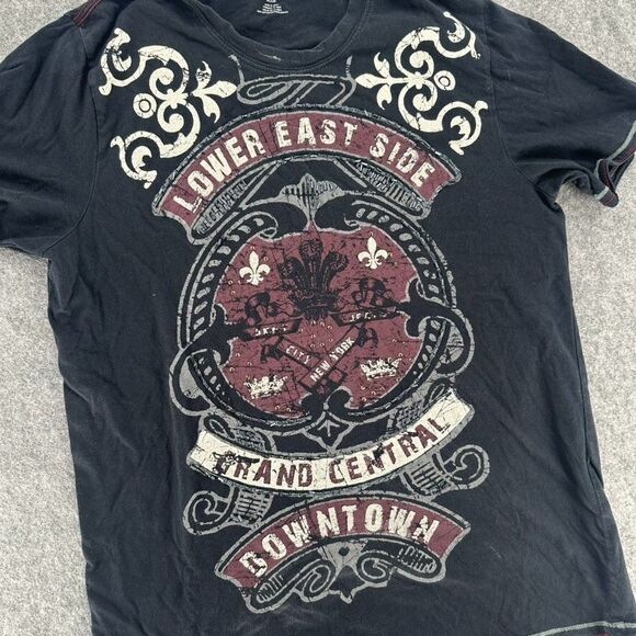 DKNY Jeans 1989 Lower East Side Graphic Tee T-Shirt Men’s Size Small - Picture 2 of 4